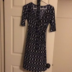 Gillis faux wrap dress
